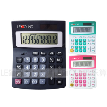 Calculatrice de bureau à double puissance de 12 chiffres (LC229)